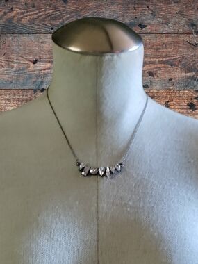 Delicate Crystal Teardrop Necklace